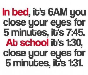 Close Your Eyes for 5 Minutes ~ Funny School Quote