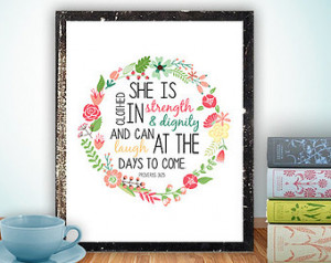 Bible Verse Wall Art Print