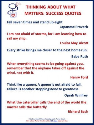 Falling down? Get up. Go on.