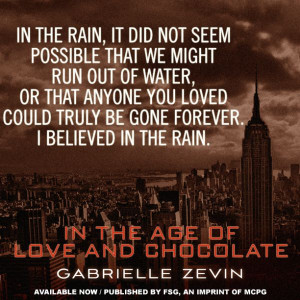 In the Age of Love and Chocolate by Gabrielle Zevin http://us ...