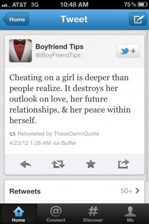 Inspirational Quotes About Cheating Boyfriends #1