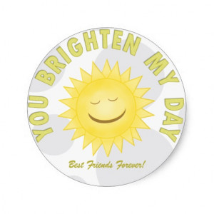 You Brighten My Day: Sunshine Stickers