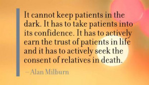 It Cannot Keep Patients In the Dark ~ Confidence Quote