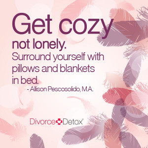 Get cozy, not lonely. Surround yourself with pillows and blankets in ...