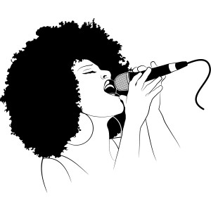 Female Singer Wall Art Decals Wall Stickers Transfers
