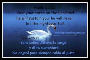 Cast your cares on the Lord and he will sustain you; he will never let ...