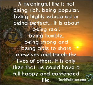 Quotes About Meaningful Life