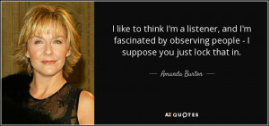 Amanda Burton Quotes