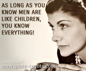 Coco Chanel Quote About Men