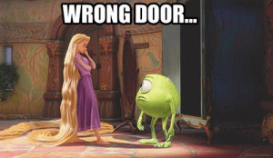 ... Funny Quotes, Humor Quotes, So Funny, Wrong Doors, Funny Memes, Disney