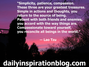 ... yourself, you reconcile all beings in the world.” ― Lao Tzu quotes