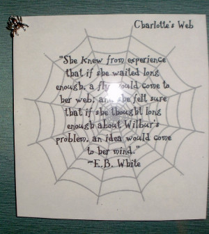 The best quote ever from Charlotte's Web. Must remind myself of this ...