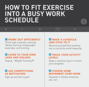 How to Fit Exercise into a Busy Work Schedule. My fitness DVDS are ...