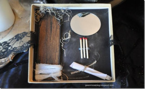 Halloween birthday invites for future. comes with monster slaying kit ...