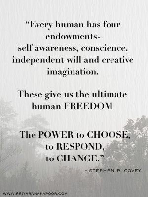 Freedom-Choice-- Stephen Covey