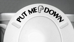 PUT-ME-DOWN-Decal-Bathroom-Toilet-Seat-Sign-Reminder-Say-Quote-Word ...