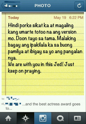 Insta Scoop: Message to Ai-Ai Delas Alas