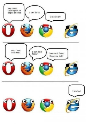 Poor Internet Explorer.