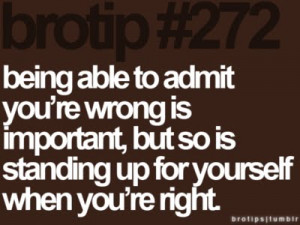 Being able to admit quote