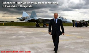 When Vladimir Putin is walking away from something, it looks like it ...