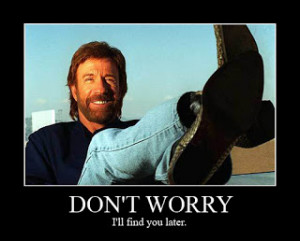 13. If you can see Chuck Norris, he can see you. If you can't see ...