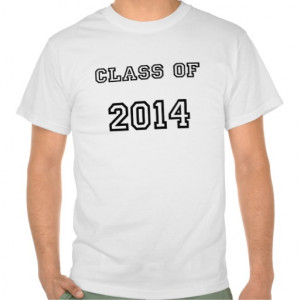 Class of 2014 - Customized Graduation Template Tee Shirts