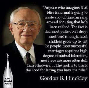 Gordon B. Hinkley... What a truly inspired man.