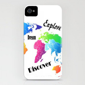 Inspirational Quote Case - World Traveler by BrazenDesignStudio