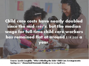 Leaning in with Child Care: A Discussion on Childcare Jobs and the