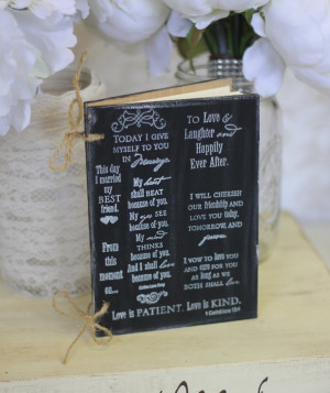 ... Guest Book Rustic Chic Wedding Decor Love Quotes (Item Number