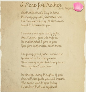 Poem For My Deceased Mother On Mothers Day Deceased Mother Poems ...