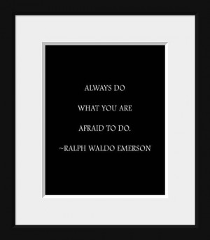 Ralph Waldo Emerson quote, Typography print, typography, decor ...