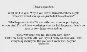 sigh* I wonder this about my ex friends a lot :/