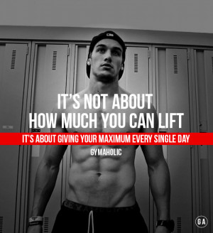 It’s not about how much you can lift.