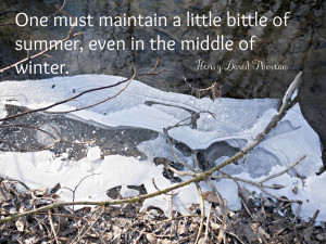 thoreau quote about winter