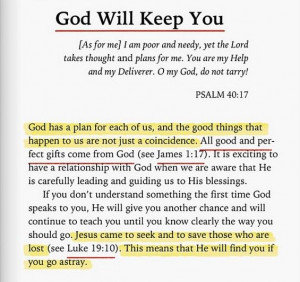 God will keep you.