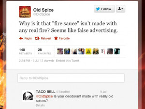 Taco Bell Smacks Down Old Spice On Twitter