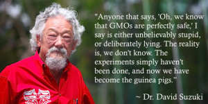 Dr David Suzuki 39 s GMO Quote