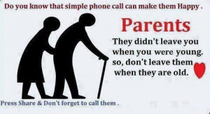 Take care of your PARENTS