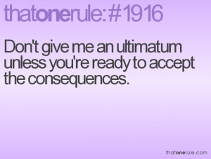 An Ounce of Prevention: 'Why Ultimatums Don’t Work in Relationships'