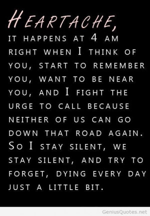 Heartache quotes are cool