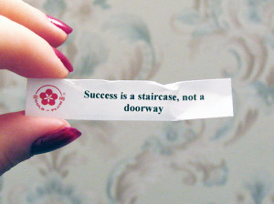 cookie, doorway, fortune, paper, quote, sucess, text, win