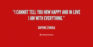 cannot tell you how happy and in love I am with everything.”