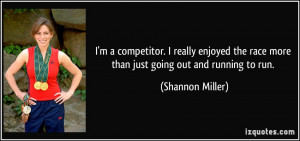 Running Racing Quotes I really enjoyed the race more