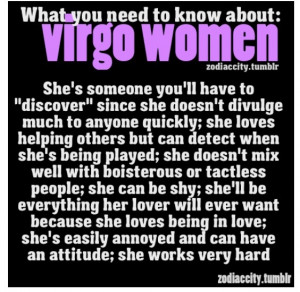 Virgo Women; with.....