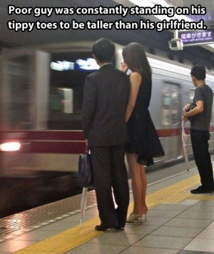 Tall girlfriend problems…