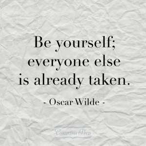 love this quote from Oscar Wilde - 