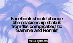 Facebook should change the relationship status from 'Its complicated ...