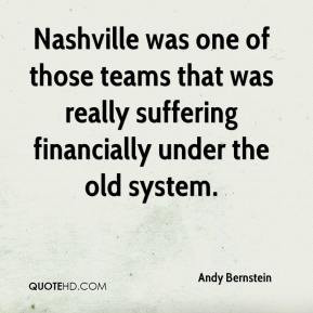 Andy Bernstein - Nashville was one of those teams that was really ...