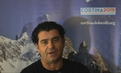 Alberto Tomba a Barcellona con Cortina 2019